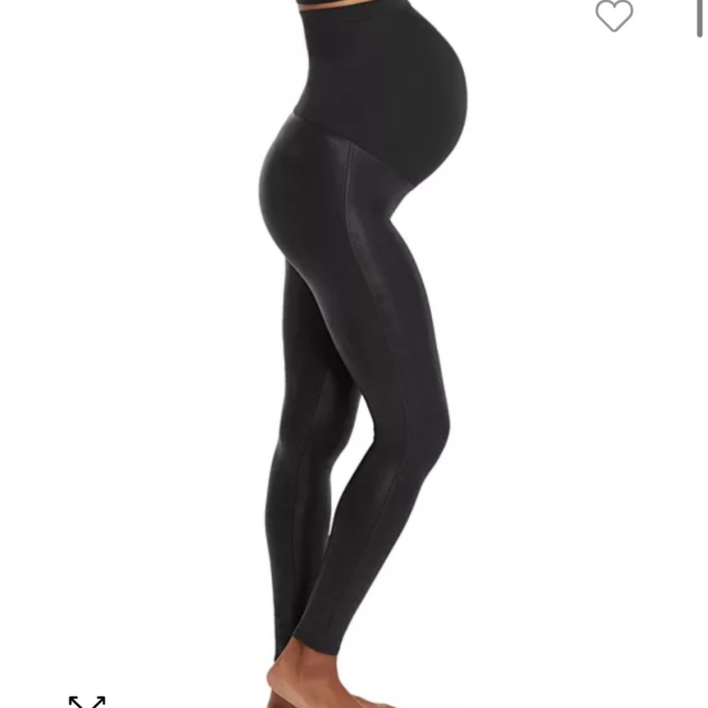 SPANX Mama Faux Leather Leggings